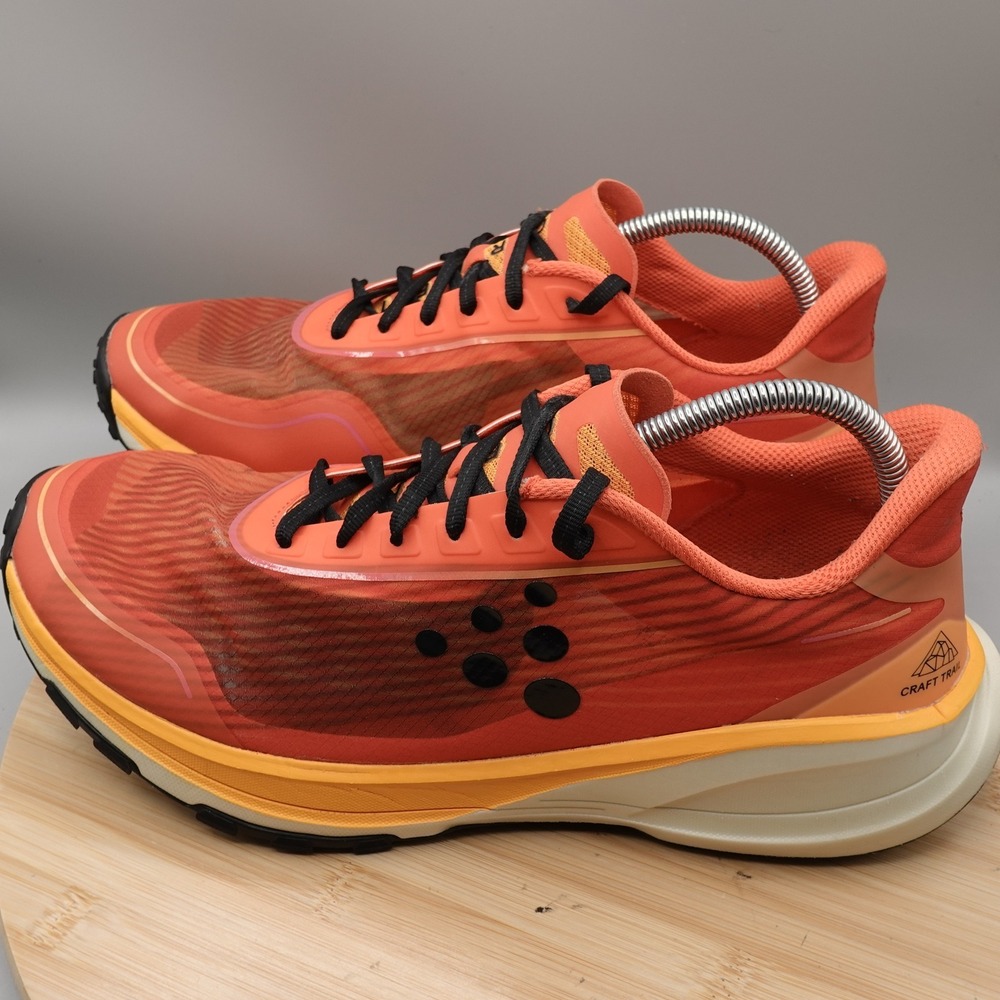 Craft Shoes Mens 11.5 Orange Pure Ultra Trail Running Outdoors Hiking Flaws